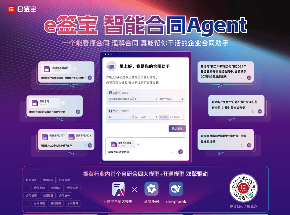 e签宝智能合同Agent于数字中国重磅发布！(图5)
