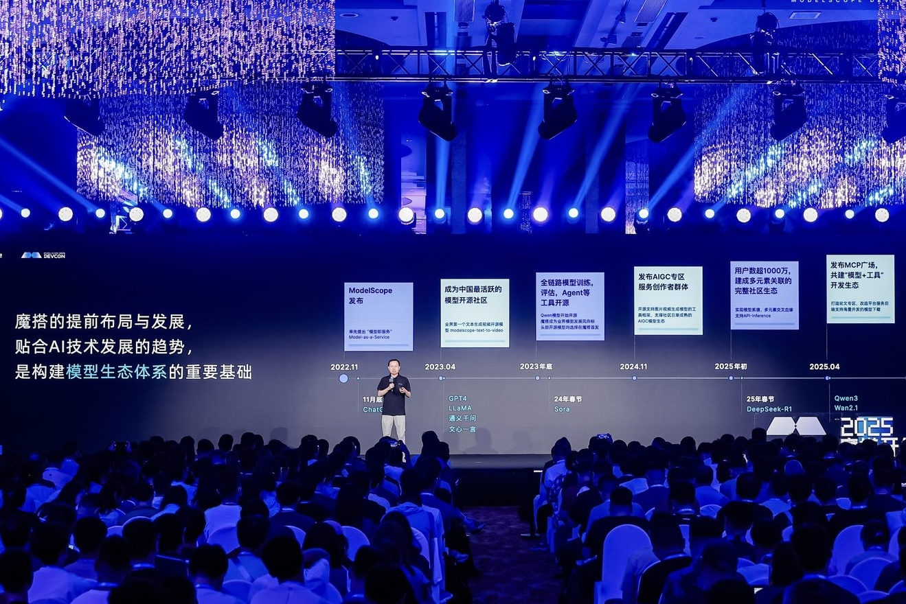 首届魔搭开发者大会举办已服务全球超1600万开发者(图2)