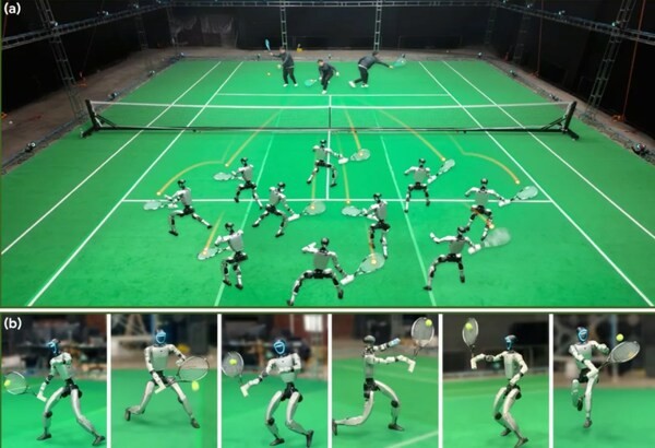 全球首个！银河通用全自主人形机器人打网球火爆全球(图2)
