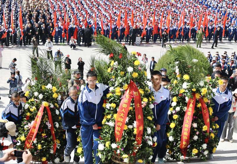 “长征路”常走常新 宁夏固原连续31年组织师生徒步百里祭英烈(图7)